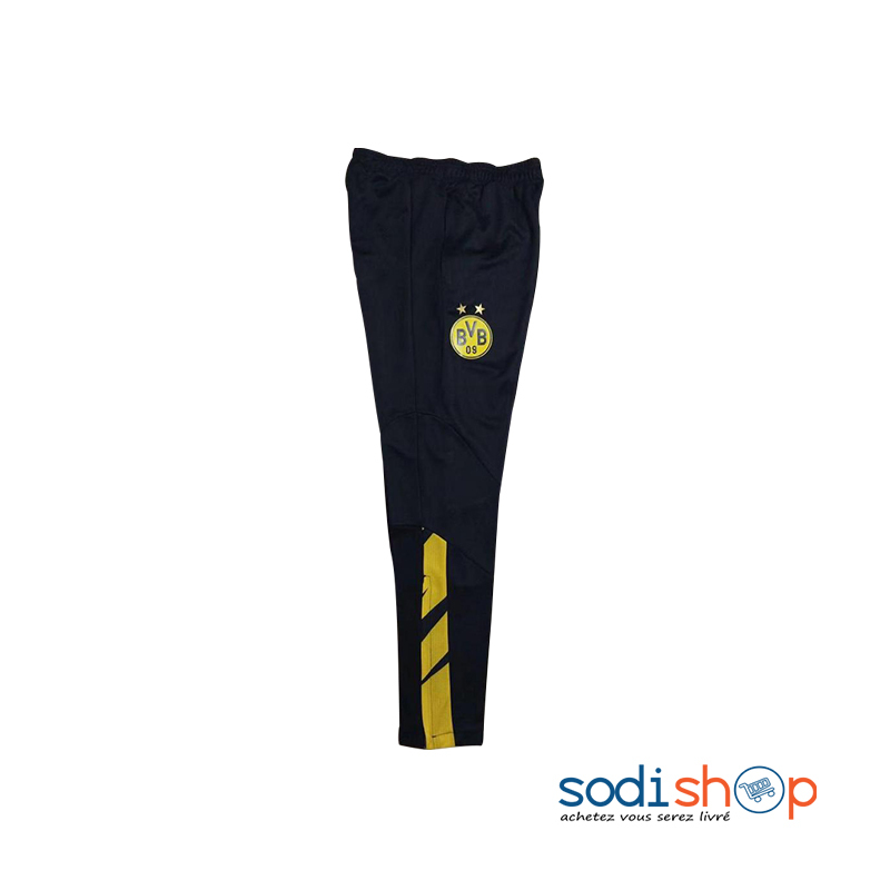 Pantalon Jogging Borussia Dortmund – Vêtement Sport Puma Couleur Noir et Jaune BK0096