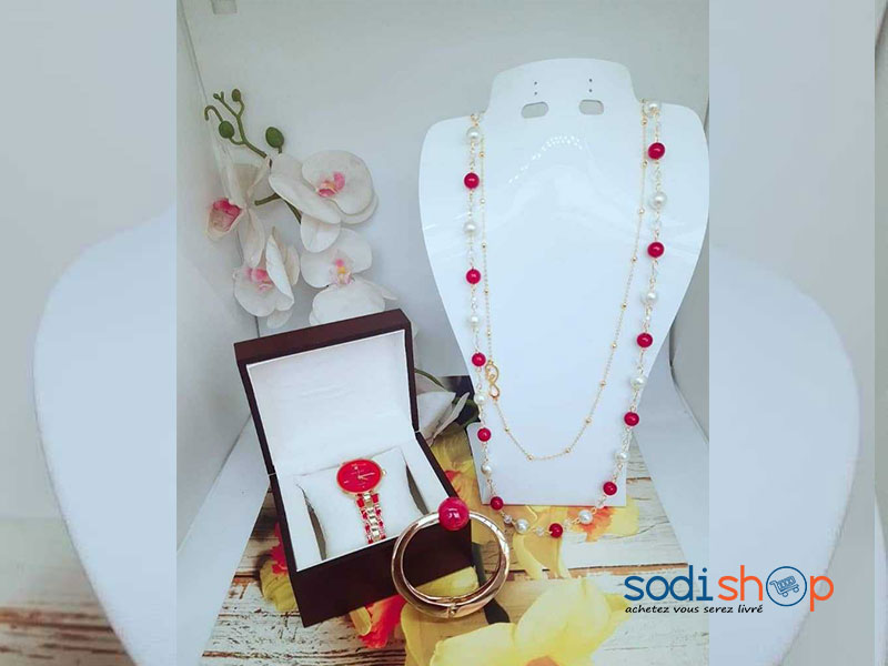Coffret Ensemble Collier et Montre Pour Femme-MJ0021