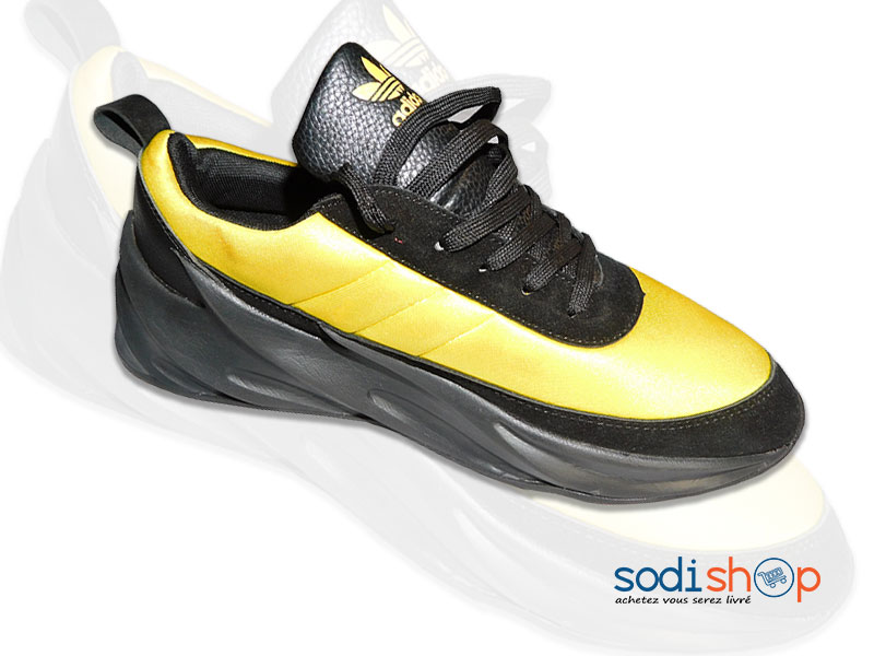 Chaussure de Sport Adidas Pour Homme Noir Jaune MS0076